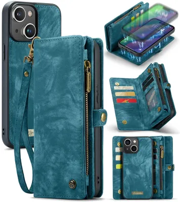Productafbeelding van Multifunctionele Leren Wallet Case voor Smartphones