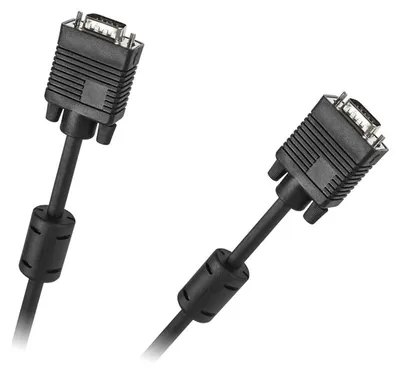Produktbild von SVGA-Stecker-zu-Stecker-Kabel, doppelt geschirmt, 5 m, mit Ferritkern KPO3710-5, Cabletech