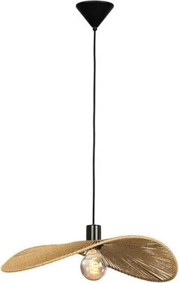 Image de Suspension EGLO Siruela E27 naturel corde l.56 x 40 cm