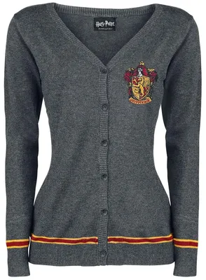 Produktbild von Harry Potter Cardigan Damen Gryffindor Crest grau meliert S