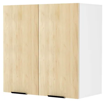 Produktbild von Küchenschrank hängend | Maße ca. H. 60 x B. 60 x T. 31 cm | Hängeschrank mit Drehtür und zwei Fächern | Küchenmöbel - Fasola