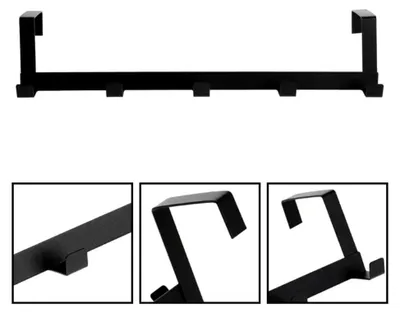 Imagen del producto de Organizador para puerta con 5 ganchos: solución sin taladro para salón, cocina y residencias estudiantiles