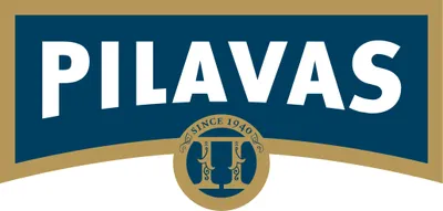 The image shows the brand logo and name of Pilavas Ouzo.