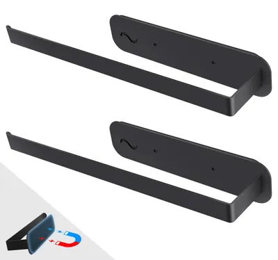 Magnetischer Küchenrollenhalter 2er-Set, Edelstahl, ohne Bohren