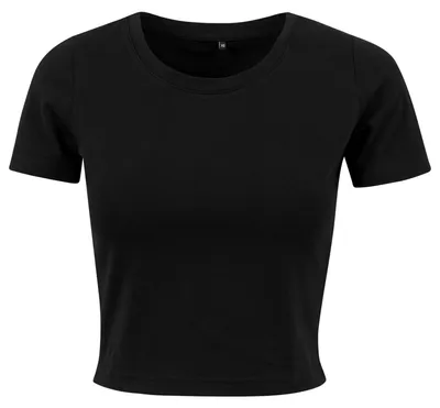 Image de Build Your Brand - Haut court pour femmes LT2571 (XL) (noir)