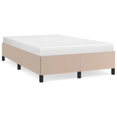 Produktbild von vidaXL Bettgestell ohne Matratze Cappuccino-Braun 120x190cm Kunstleder