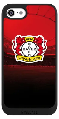 Produktbild von NIVOCASE Handyhülle für Apple iPhone SE (2022)  Hülle NIVOpure Case Schwarz Bayer 04 Leverkusen Offizielles Lizenzprodukt Stadion