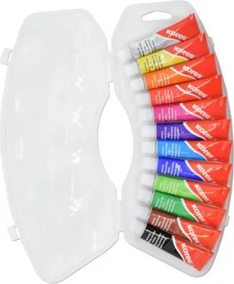 Image de TEMPERAS - tempera en tube 12ml x 12 couleurs