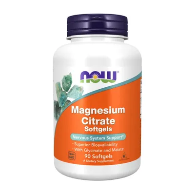 Productafbeelding van Voedingssupplementen: NOW Foods Magnesium Citraat (90 capsules), artikelnummer 3842