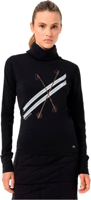 Produktbild von Super.natural Kryssede Ski Sweatshirt Schwarz XL Frau Schwarz XL