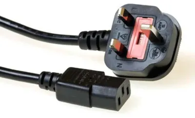Zdjęcie produktu dla ACT AK5442, 1,8 m, Wtyczka zasilająca typu G, C13 panel, 250 V, 5 A