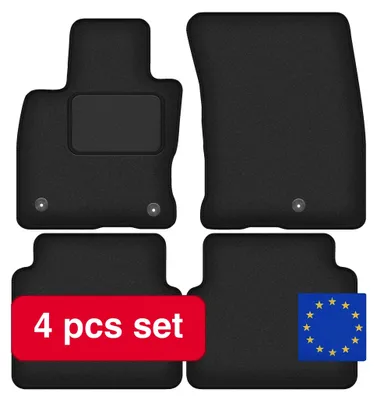 Image de Tapis de sol pour voiture, en fibres synthétiques résistantes, parfaitement adaptés aux SUV, noir