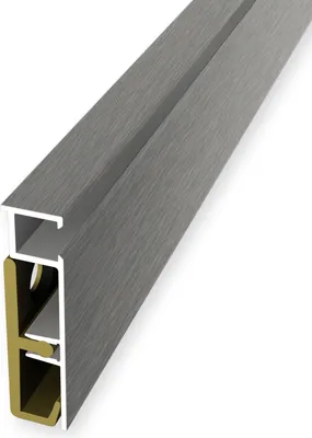 Produktbild von LED Sockelleiste 60 x 60 x 2500 mm Licht Fußleiste indirekte Beleuchtung Einfasshöhe 60 mm Aluminium Glatt Gebohrt Edelstahl Küberit