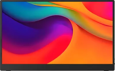 Zdjęcie produktu dla Przenośny 15,6-calowy monitor, FHD 1080P, smukły wyświetlacz IPS, zintegrowane podwójne głośniki, drugi monitor zewnętrzny do laptopa, komputera PC, telefonu z osłoną ochronną