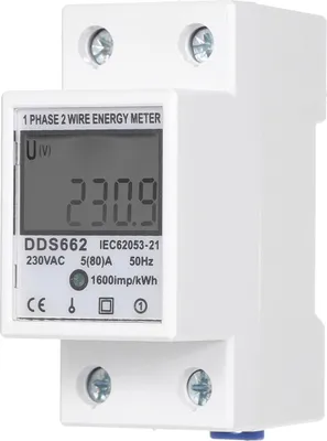 Obrázok produktu pre Jednofázový merač energie AC 230V bez podsvietenia DDS662