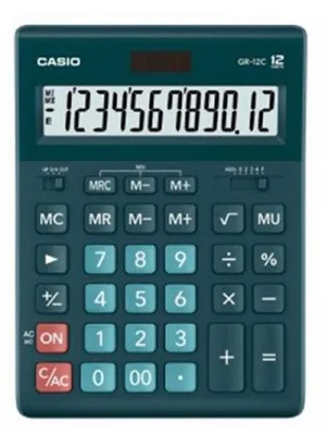Obrázek produktu pro Casio Kalkulačka Kancelář Gr-12C-Dg Zelená, 12- Číselný Displej