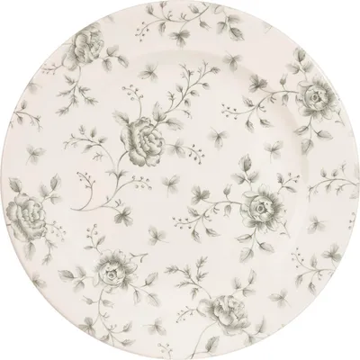 Produktbild von Churchill Vintage Prints Rose Chintz Profilplatten, Grau, 276 mm (6 Stück)