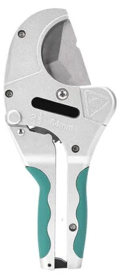 Obrázek produktu pro Řezák trubek - PVC řezák trubek - Ráčnový design - 64mm - Řezání PVC, PP, PU, PE trubek - Praktické pro kutily - Kompaktní model