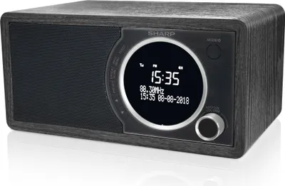 Produktbild von Radio cyfrowe SHARP DR450 (DAB/DAB+/FM z RDS, Bluetooth, funkcją budzika, 6 W), czarne