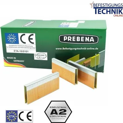Produktbild von Prebena HEFTKLAMMERN WKST 1,4301 - ETA BEWERTUNG