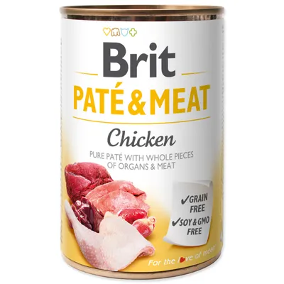 Zdjęcie produktu dla BRIT Pate&Meat Chicken mokra karma dla psa z kurczakiem 400g