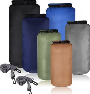 Produktbild von Famanu Set von 6 wasserdichten Haken - Dunkle Farbe