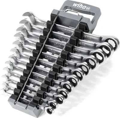 Image de WIHA 30391 Ringratschen-Gabelschlüssel Set Metrisch (44665)