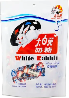 Produktbild von White Rabbit Candy Kaubonbons 180g | Creamy Candy Bonbons | Original aus China