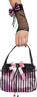 Produktbild von Tasche Streifen rosa-schwarz