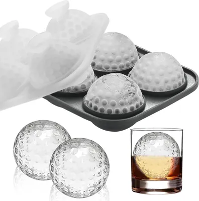 Image de Moules à glaçons en silicone, forme de balle de golf, grande taille