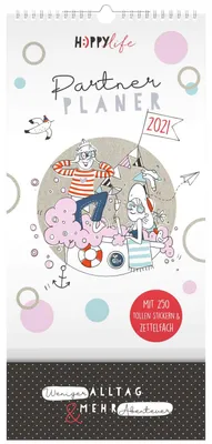 Produktbild von Wandkalender Partnerkalender 2021, Planer für zwei, 1 Stück, Kalender für Paare