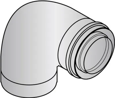 Produktbild von Ellenbogen 90° (x1) 80/125 Dy131