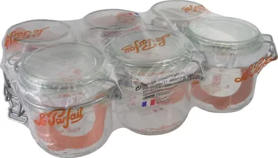 Terrine-Set 6-teilig, 500 ml, Ø 10 cm, Glas