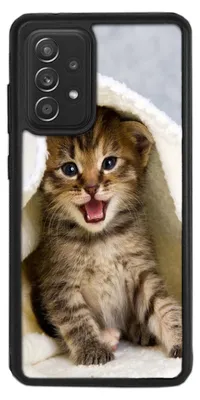 Produktbild von TPU Silikon Hülle für Samsung Galaxy A52 A52S 5G Handy Cover Case Schutzhülle Handyhülle Bumper MOTIV 271 Katze Kätzchen Kitten
