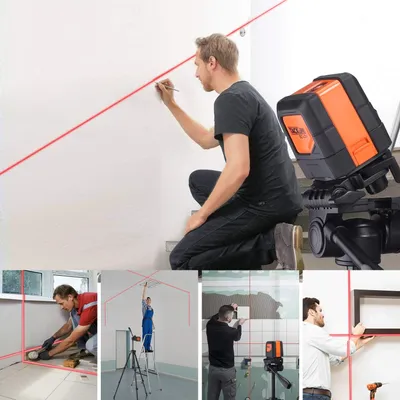 Produktbild von TACKLIFE SC-L01 Kreuzlinienlaser, drei Module mit 2 Laserköpfen