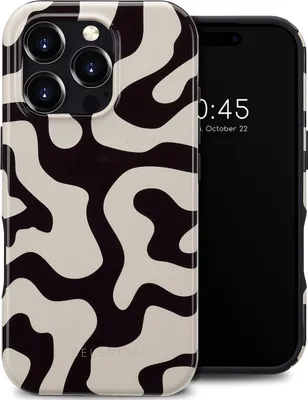 Image de Selencia Vivid Backcover met MagSafe pour Apple iPhone 16 Pro - Art Wave Black