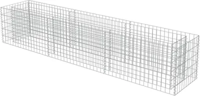 Immagine prodotto di vidaXL Gabbione letto rialzato Acciaio zincato 270×50×50 cm