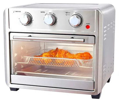 Heißluftfritteuse 22L, 1700 W, Timer, 80–200 °C, Antihaft-Korb
