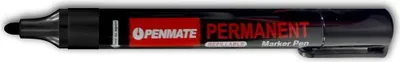 Produktbild von Runder Permanentmarker schwarz (12Stück)PENMATE
