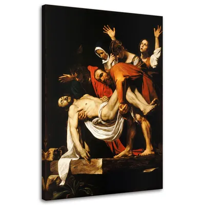 Immagine prodotto di Quadro su tela raffigurante la croce - riproduzione di Caravaggio 80x120 cm Feeby quadro a colori pronto per essere appeso