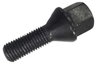Productafbeelding van 1 wielbout M14x1,5, 33mm, conische schroefdraad 60°, zwart, voor Citroën C8, C8 Van, Dispatch I, Dispatch II