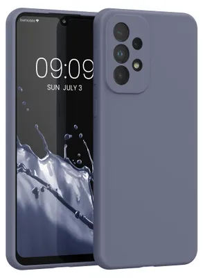 Produktbild von kwmobile Handyhülle für Samsung Galaxy A33 5G Hülle - Case Silikon - Kabelloses Laden - Schutzhülle Cover in Lavendelgrau matt