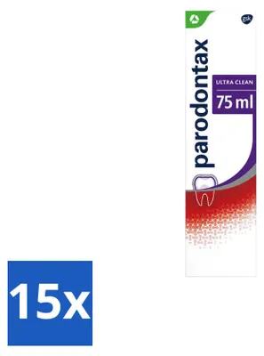 Productafbeelding van 15 x Parodontax Ultra Clean tandpasta - 75 ml - Voordeelverpakking - 15 stuks