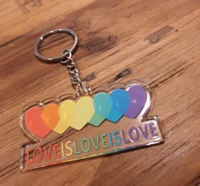 Obrázok produktu pre Prívesok na kľúče Love is Love