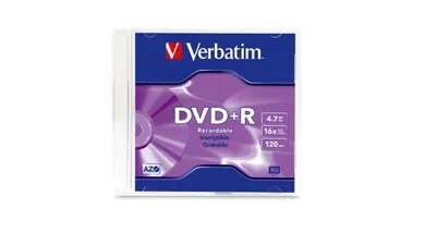 Produktbild von Verbatim DVD+R Printable, DVD+R, 120 mm, Druckbar, Schmuckschatulle, 1 Stück(e), 4,7 GB