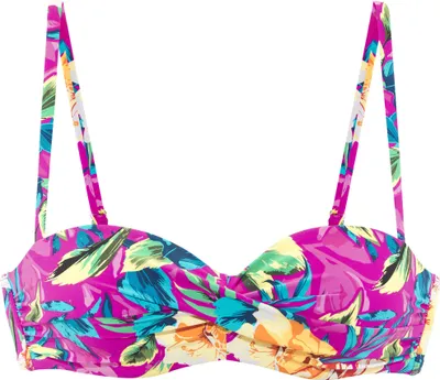 Produktbild von LASCANA Bügel-Bandeau-Bikini-Top Riley pink bedruckt Größe 38 Cup C