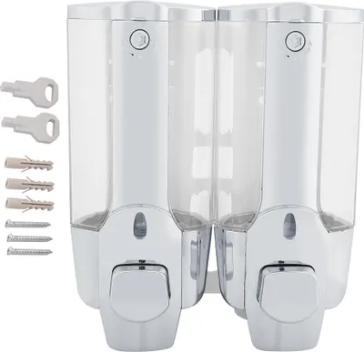 Produktbild von 350 / 700 ml Wandmontierter Schaumseifen- und Lotionspender (Doppelauslass 700 ml)