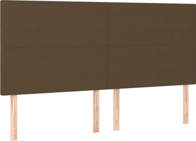 Produktbild von vidaXL Kopfteil Dunkelbraun 160 x 5 x 118/128 cm Stoff