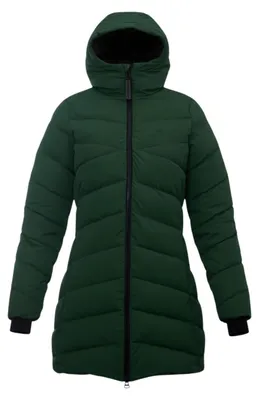 Productafbeelding van 2117 OF SWEDEN Anneberg, dameswinterjas met capuchon, groen, maat M