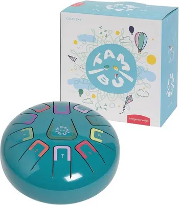 Obrázok produktu pre 8-palcový kovový bubon typu handpan s 11 tónmi – ideálny na perkusiu a relaxáciu